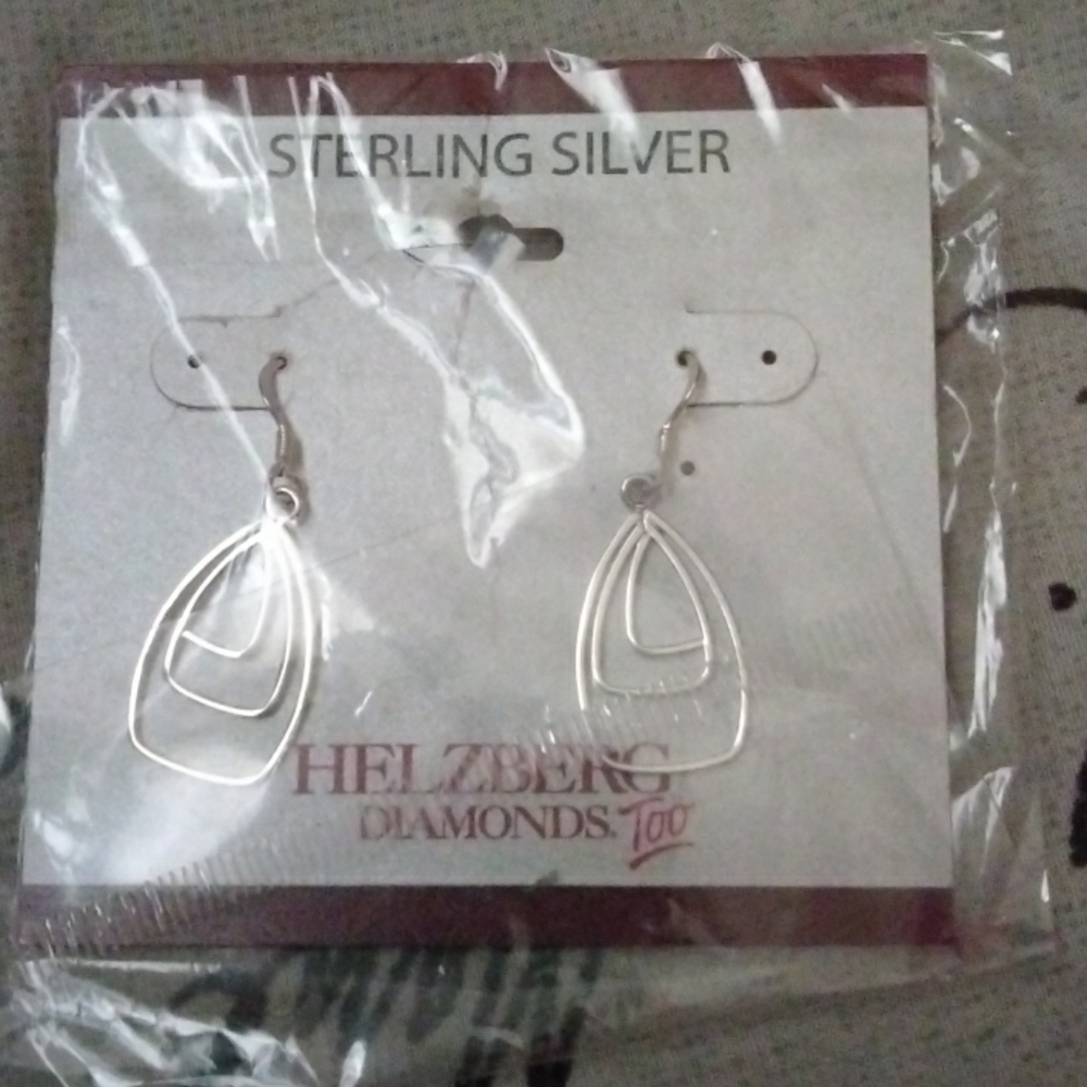 Helzberg Diamonds Sterling silver drop earrings